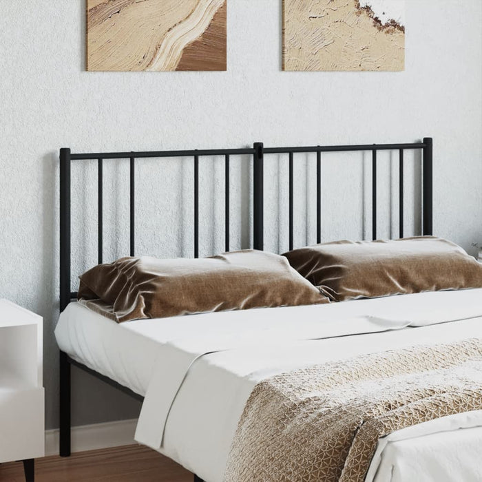 Tăblie de pat de schimb metalică, negru, 135 cm WALTI