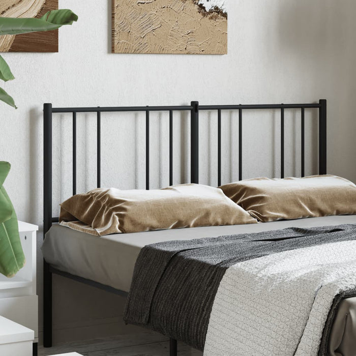 Tăblie de pat de schimb metalică, negru, 135 cm WALTI