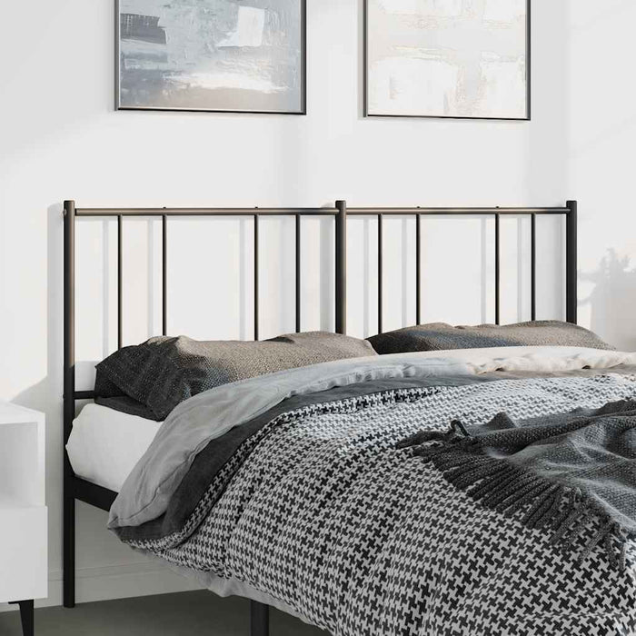 Tăblie de pat de schimb metalică, negru, 150 cm WALTI