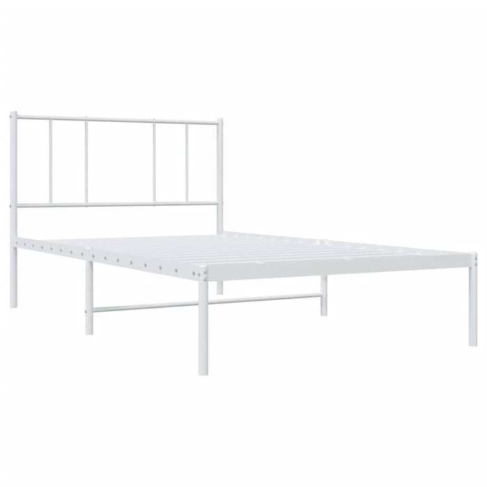 Cadru pat metalic cu tăblie, alb, 90x200 cm - WALTI WALTI