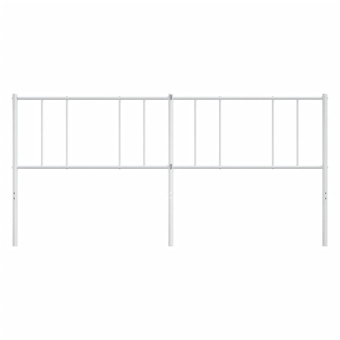 Tăblie de pat de schimb metalică, alb, 193 cm WALTI