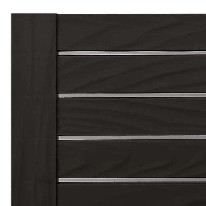 Șezlong, negru, 155x58x83 cm, polipropilenă - WALTI WALTI
