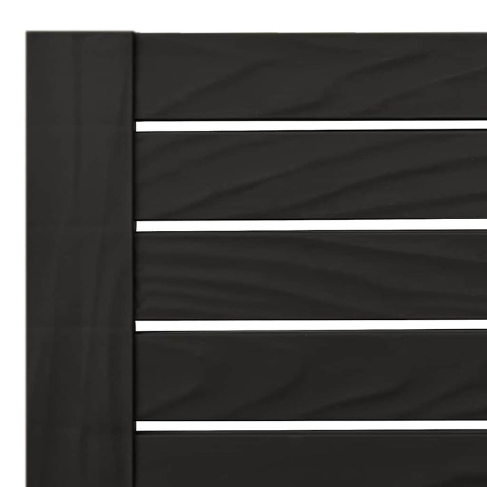Șezlonguri, 2 buc., negru, 155x58x83 cm, polipropilenă - WALTI WALTI