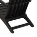 Scaun Adirondack de grădină, negru, polipropilenă - WALTI WALTI