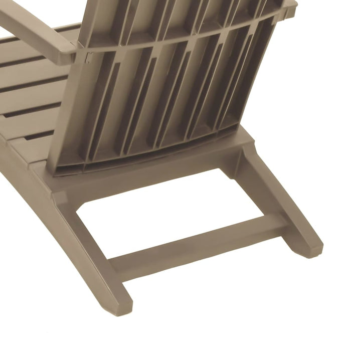 Scaun Adirondack de grădină, maro deschis, polipropilenă - WALTI WALTI