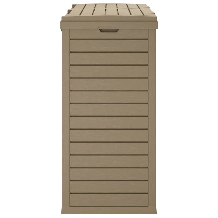 Coș de gunoi de exterior maro deschis 78x41x86 cm polipropilenă - WALTI WALTI