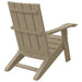 Scaun Adirondack, maro deschis, 75x88,5x89,5 cm, polipropilenă - WALTI WALTI