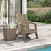 Scaun Adirondack, maro deschis, 75x88,5x89,5 cm, polipropilenă - WALTI WALTI