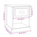 Noptiere, 2 buc, alb, 39x39x47,5 cm, lemn prelucrat - WALTI WALTI