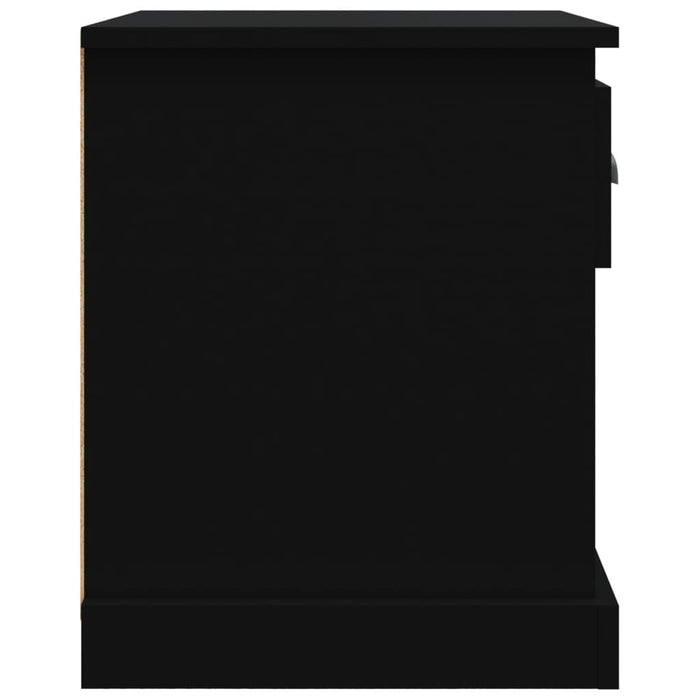 Noptiere, 2 buc, negru, 39x39x47,5 cm, lemn prelucrat WALTI