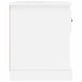 Noptiere, 2 buc, alb extralucios, 39x39x47,5 cm, lemn prelucrat - WALTI WALTI