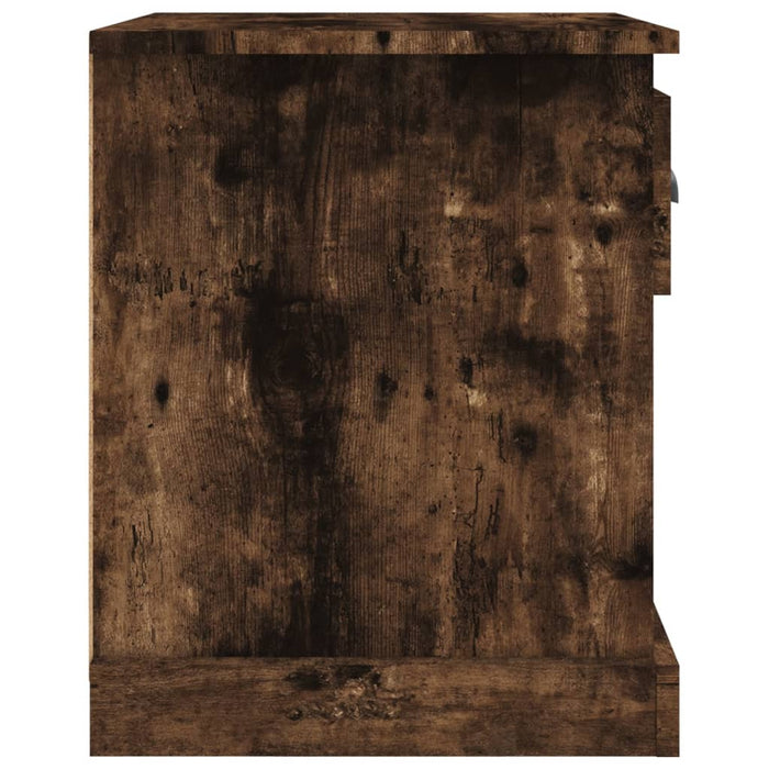 Noptiere, 2 buc., stejar afumat, 39x39x47,5 cm, lemn prelucrat - WALTI WALTI