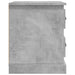 Noptiere, 2 buc, gri beton, 39x39x47,5 cm, lemn prelucrat - WALTI WALTI