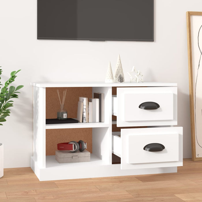 Comodă TV, alb, 73x35,5x47,5 cm, lemn prelucrat - WALTI WALTI