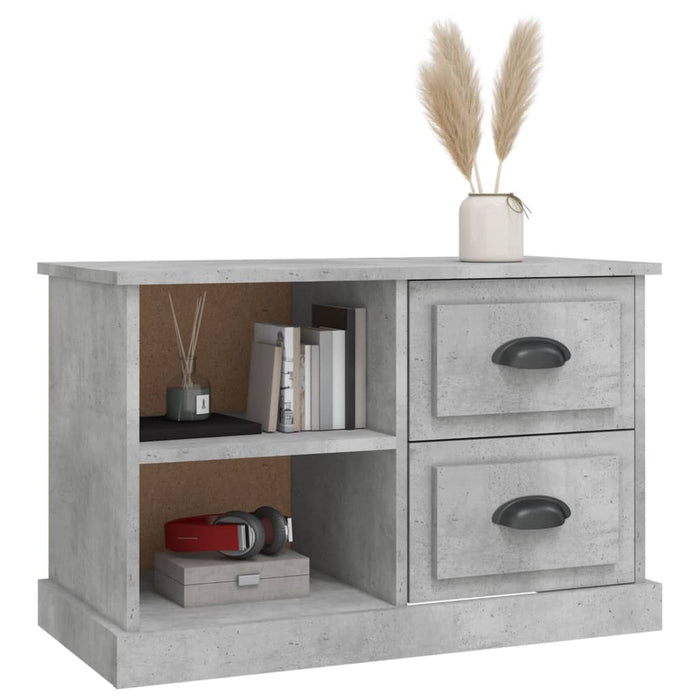 Comodă TV, gri beton, 73x35,5x47,5 cm, lemn prelucrat - WALTI WALTI