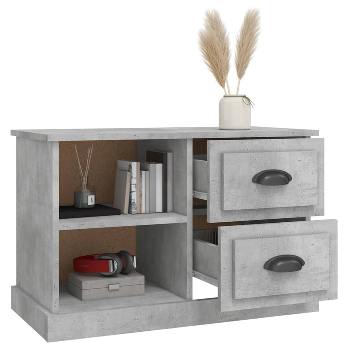 Comodă TV, gri beton, 73x35,5x47,5 cm, lemn prelucrat - WALTI WALTI