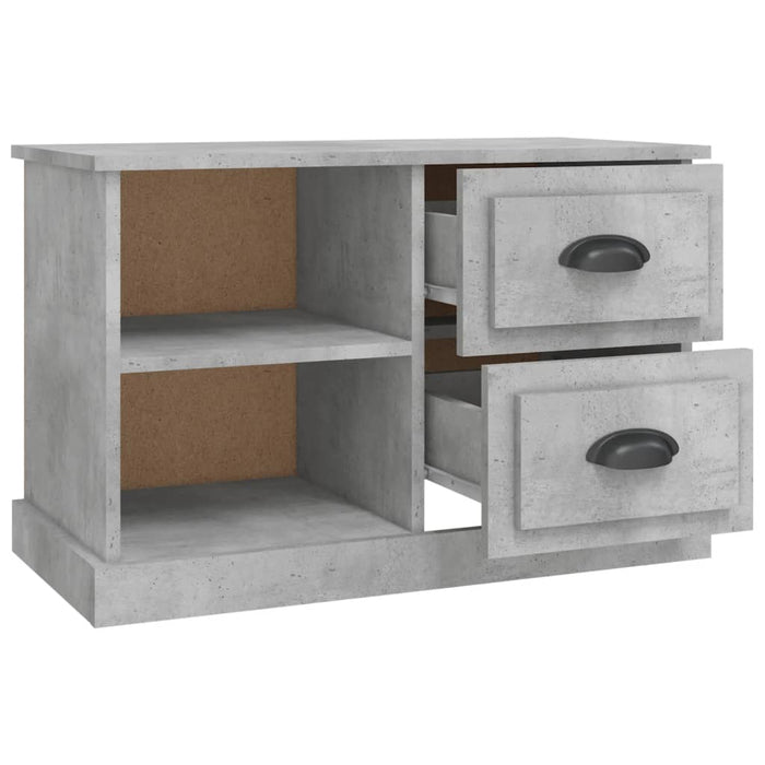Comodă TV, gri beton, 73x35,5x47,5 cm, lemn prelucrat - WALTI WALTI