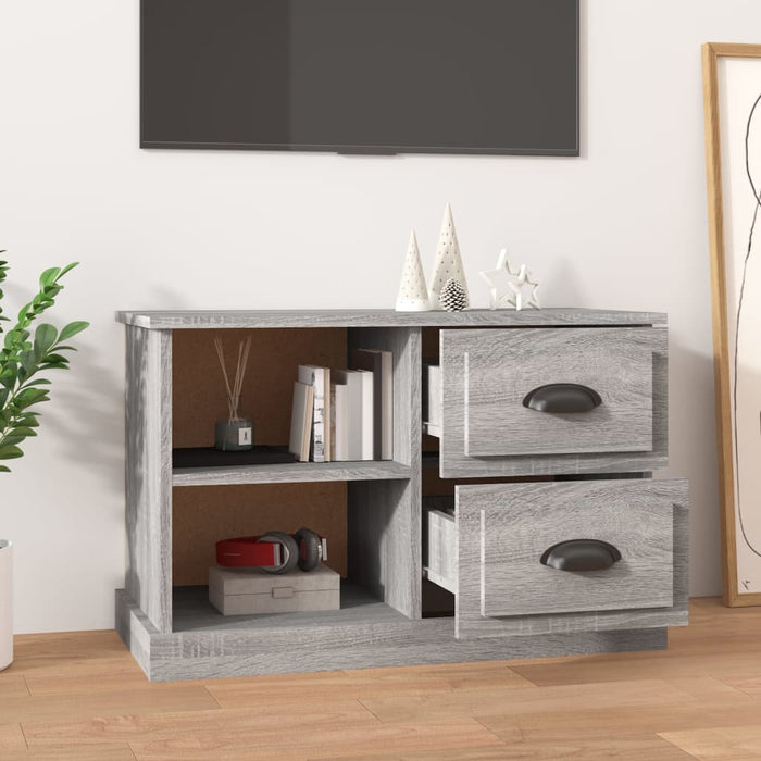 Comodă TV, gri sonoma, 73x35,5x47,5 cm, lemn prelucrat - WALTI WALTI