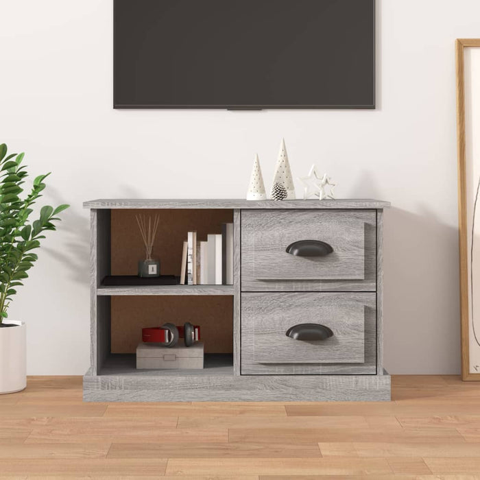 Comodă TV, gri sonoma, 73x35,5x47,5 cm, lemn prelucrat - WALTI WALTI