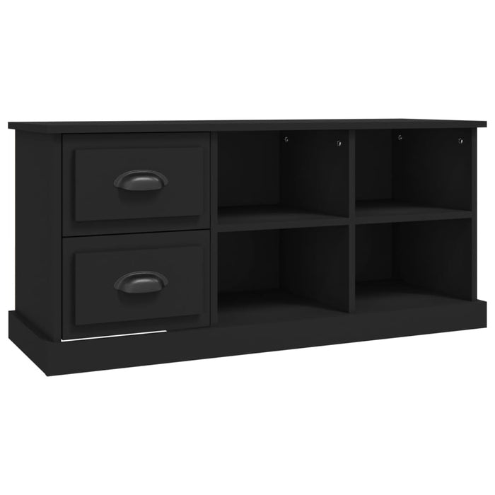 Comodă TV, negru, 102x35,5x47,5 cm, lemn prelucrat - WALTI WALTI