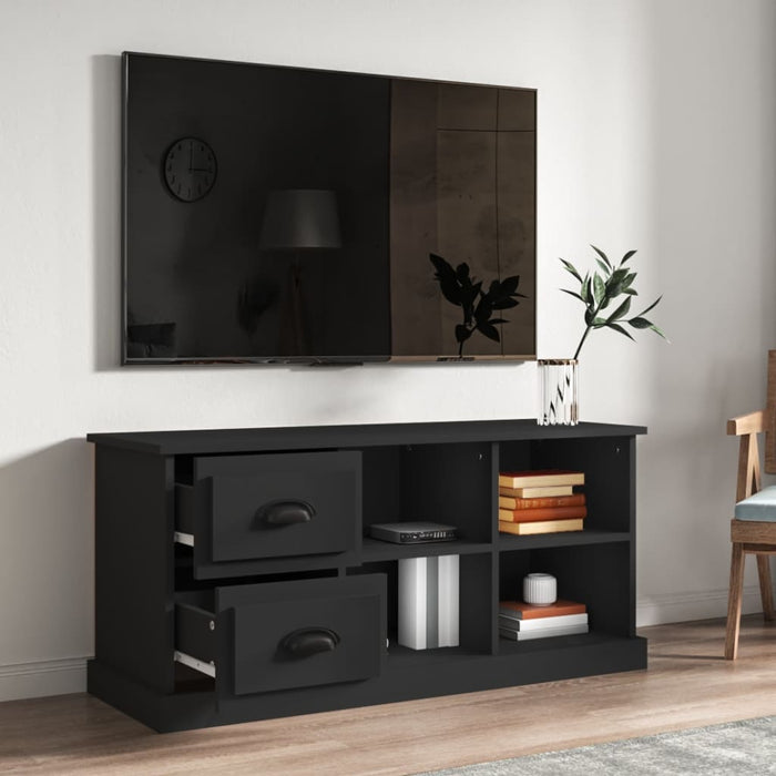 Comodă TV, negru, 102x35,5x47,5 cm, lemn prelucrat - WALTI WALTI