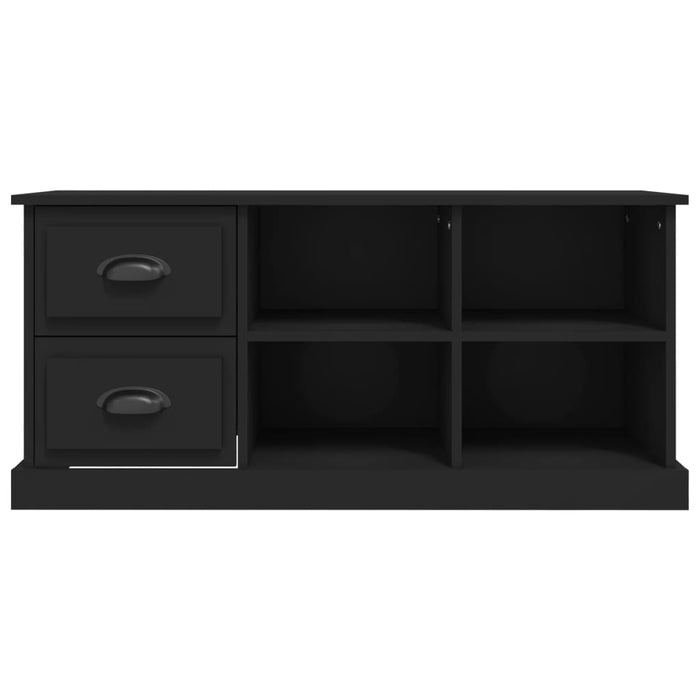 Comodă TV, negru, 102x35,5x47,5 cm, lemn prelucrat - WALTI WALTI