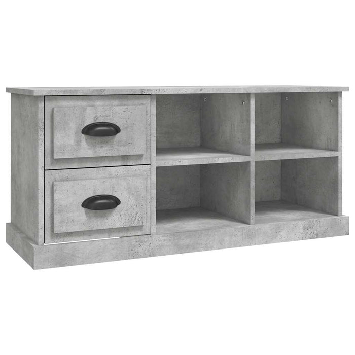 Comodă TV, gri beton, 102x35,5x47,5 cm, lemn prelucrat - WALTI WALTI