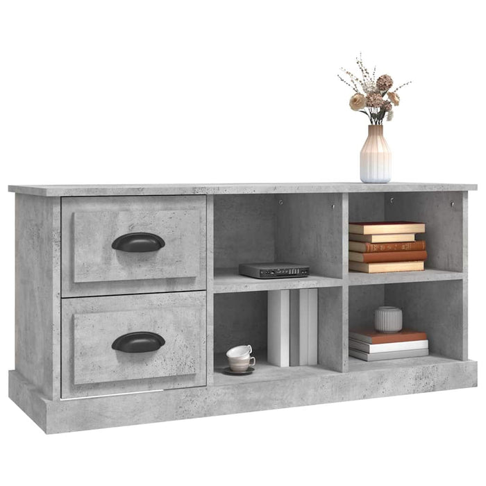 Comodă TV, gri beton, 102x35,5x47,5 cm, lemn prelucrat - WALTI WALTI