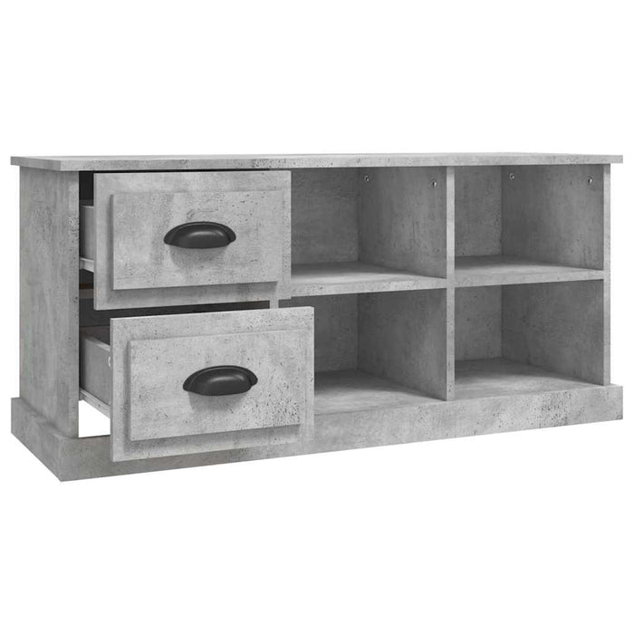 Comodă TV, gri beton, 102x35,5x47,5 cm, lemn prelucrat - WALTI WALTI