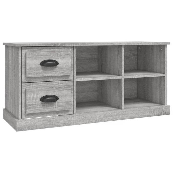 Comodă TV, gri sonoma, 102x35,5x47,5 cm, lemn prelucrat - WALTI WALTI
