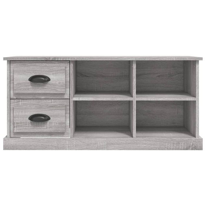 Comodă TV, gri sonoma, 102x35,5x47,5 cm, lemn prelucrat - WALTI WALTI