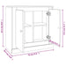Servantă, gri beton, 70x35,5x67,5 cm, lemn prelucrat - WALTI WALTI