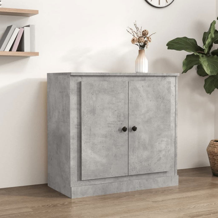 Servantă, gri beton, 70x35,5x67,5 cm, lemn prelucrat - WALTI WALTI