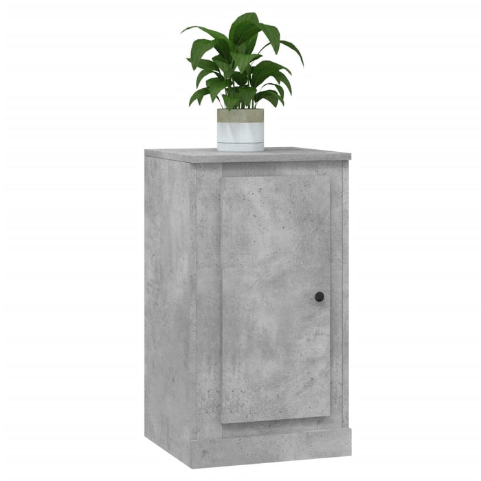 Servantă, gri beton, 37,5x35,5x67,5 cm, lemn prelucrat - WALTI WALTI