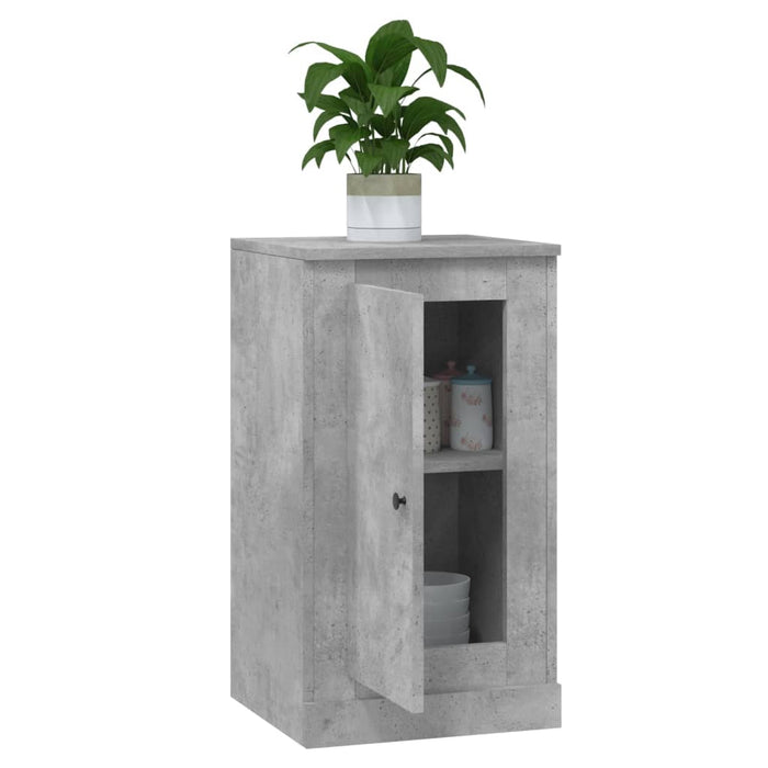 Servantă, gri beton, 37,5x35,5x67,5 cm, lemn prelucrat - WALTI WALTI