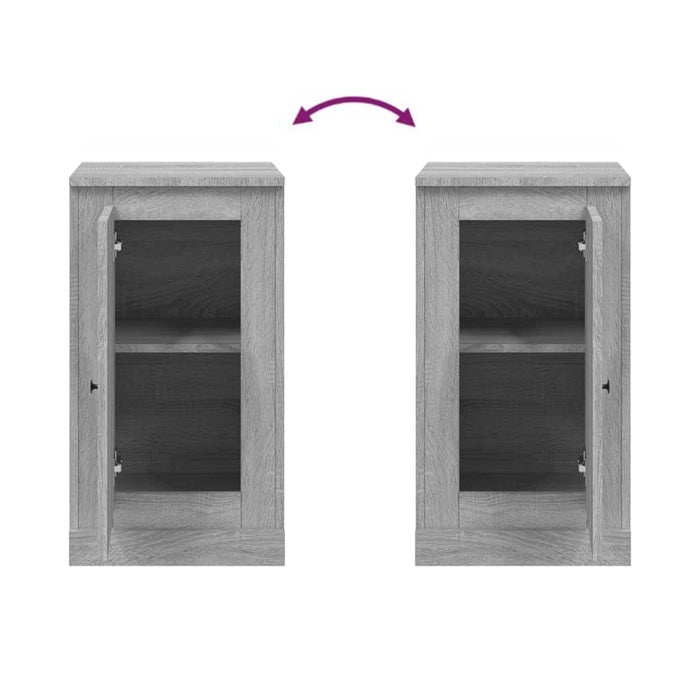 Servantă, gri sonoma, 37,5x35,5x67,5 cm, lemn prelucrat - WALTI WALTI