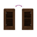 Servante, 2 buc. stejar maro, 37,5x35,5x67,5 cm, lemn prelucrat - WALTI WALTI