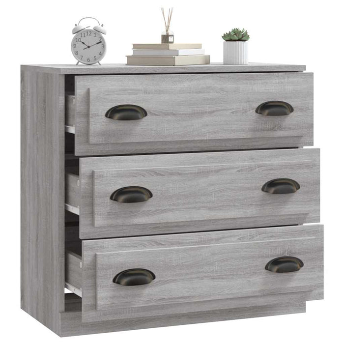Servantă, gri sonoma, 70x35,5x67,5 cm, lemn prelucrat WALTI