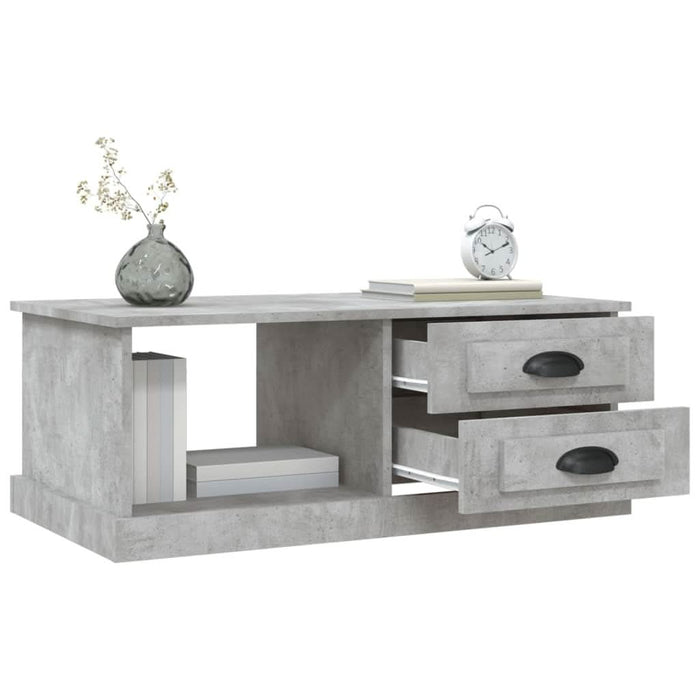 Măsuță de cafea, gri beton, 90x50x35 cm, lemn compozit - WALTI WALTI