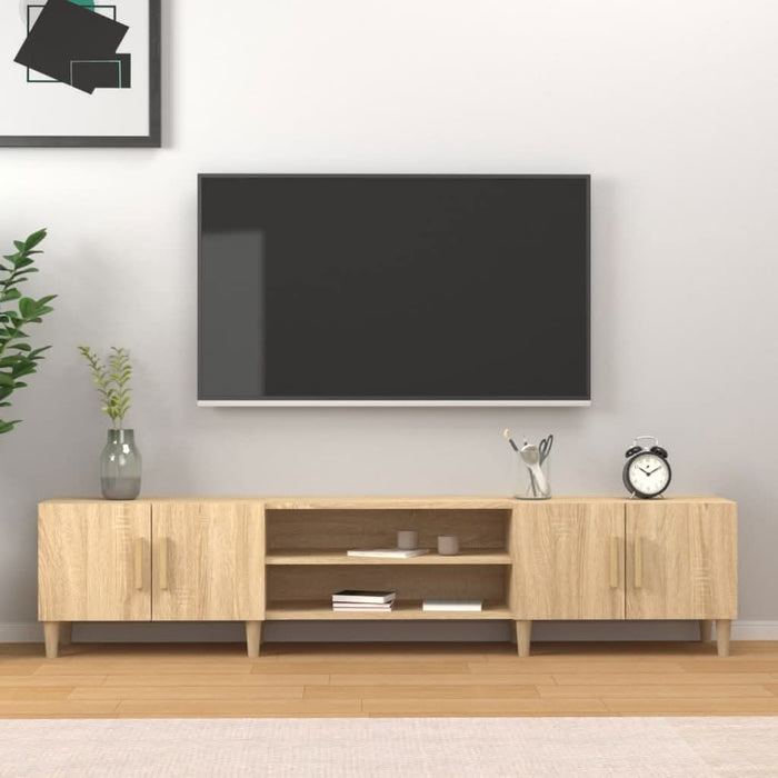 Comodă TV, stejar sonoma, 180x31,5x40 cm, lemn prelucrat - WALTI WALTI