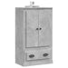 Dulap înalt, gri beton, 60x35,5x103,5 cm, lemn prelucrat - WALTI WALTI