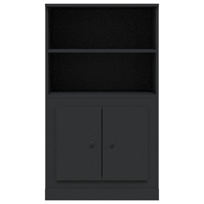 Dulap înalt, negru, 60x35,5x103,5 cm, lemn prelucrat WALTI