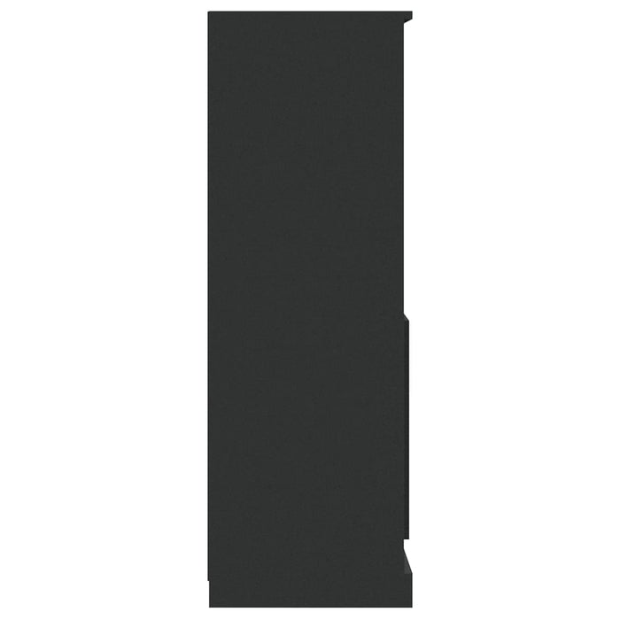 Dulap înalt, negru, 60x35,5x103,5 cm, lemn prelucrat WALTI