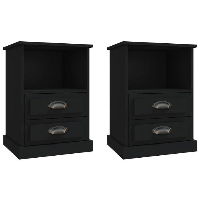 Noptiere, 2 buc., negru, 43x36x60 cm - WALTI WALTI