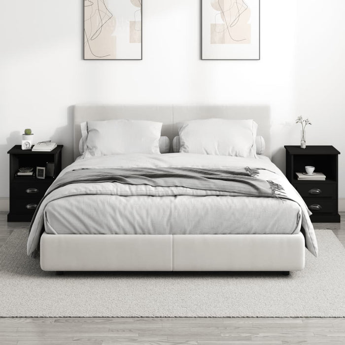 Noptiere, 2 buc., negru, 43x36x60 cm - WALTI WALTI