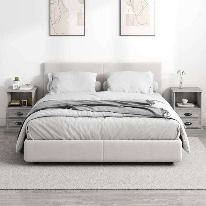 Noptiere, 2 buc., gri sonoma, 43x36x60 cm - WALTI WALTI