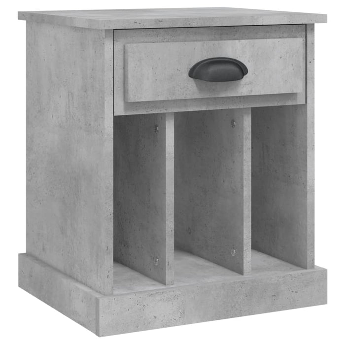 Noptiere, 2 buc., gri beton, 43x36x50 cm - WALTI WALTI