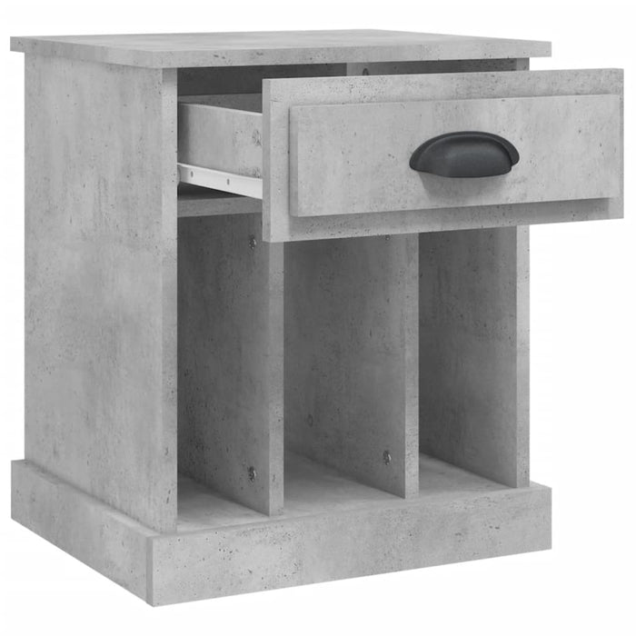 Noptiere, 2 buc., gri beton, 43x36x50 cm - WALTI WALTI