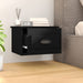 Noptiere de perete, 2 buc., negru, 41,5x36x28 cm - WALTI WALTI