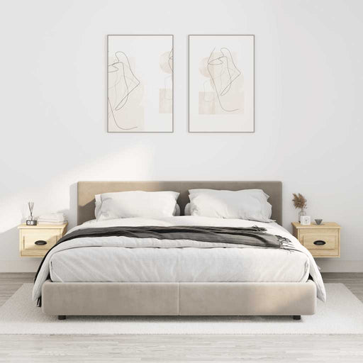 Noptiere de perete, 2 buc., stejar sonoma, 41,5x36x28 cm - WALTI WALTI